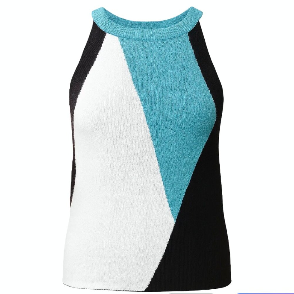 Vila Milano Colorblock Knit Tank Top – XS